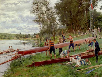 Canoë sur la Marne, 1899